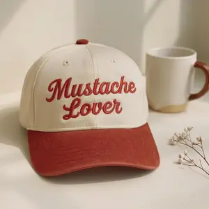 [Made-To-Order] Embroidered Mustache Lover Baseball Cap
