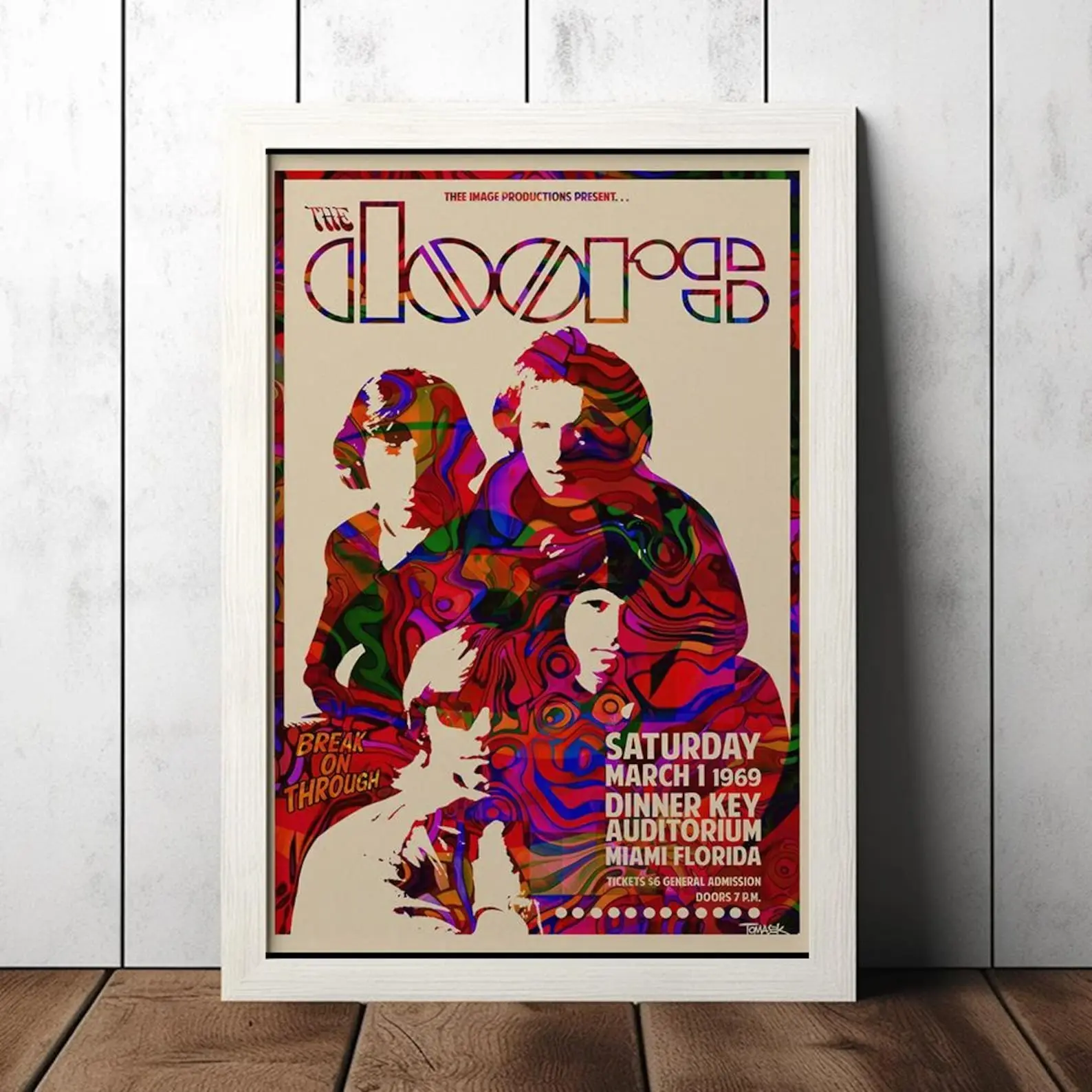 The Doors 1967 Concert Poster -Music Poster - Home Decor - Wall Art