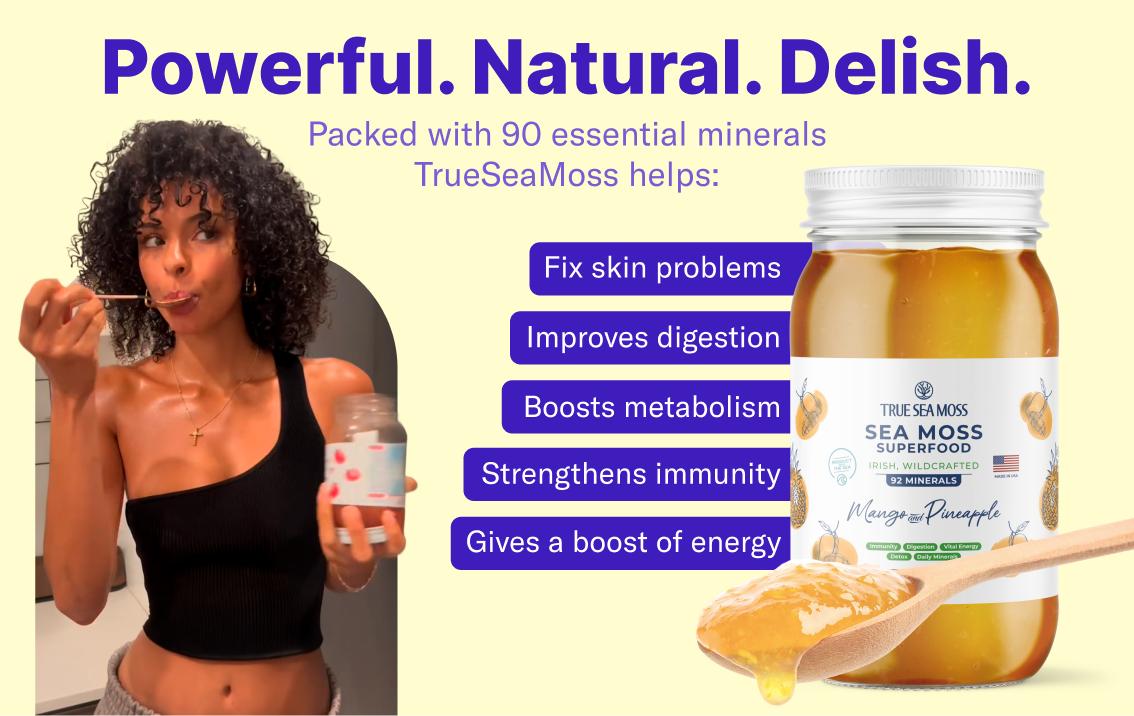 True Sea Moss 5in1 Irish Sea Moss Gel – Rich in Essential Minerals & Vitamins – supports overall vitality True Sea Moss 5in1 Irish Sea Moss Gel – Rich in Essential Minerals & Vitamins – supports overall vitality