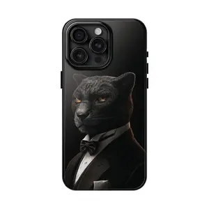 Black Panther Phone Case with a Unique Design - Stylish & Bold Animal-Themed Accessories for Animal