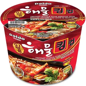Paldo Fun & Yum Il Poom Seafood Instant Big Cup Noodles with Spicy Seafood Based Broth, Best Oriental Style, Original Korean Ramyun Bowl, K-Food, 110g (3.88 oz) x 6 Pack Visit the Paldo Store