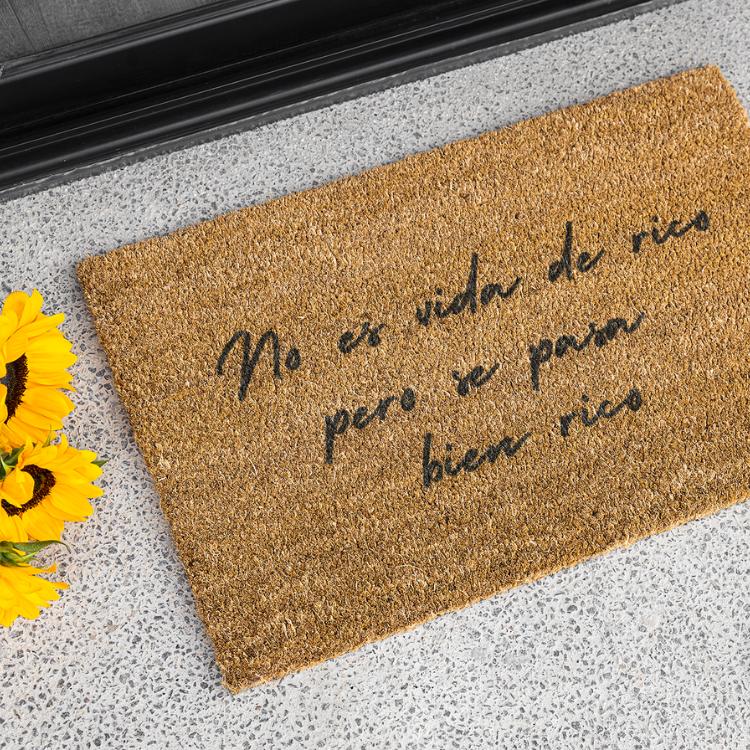 No es vida de rico doormat, Welcome Mat, Funny Door mat, Spanish Doormat
