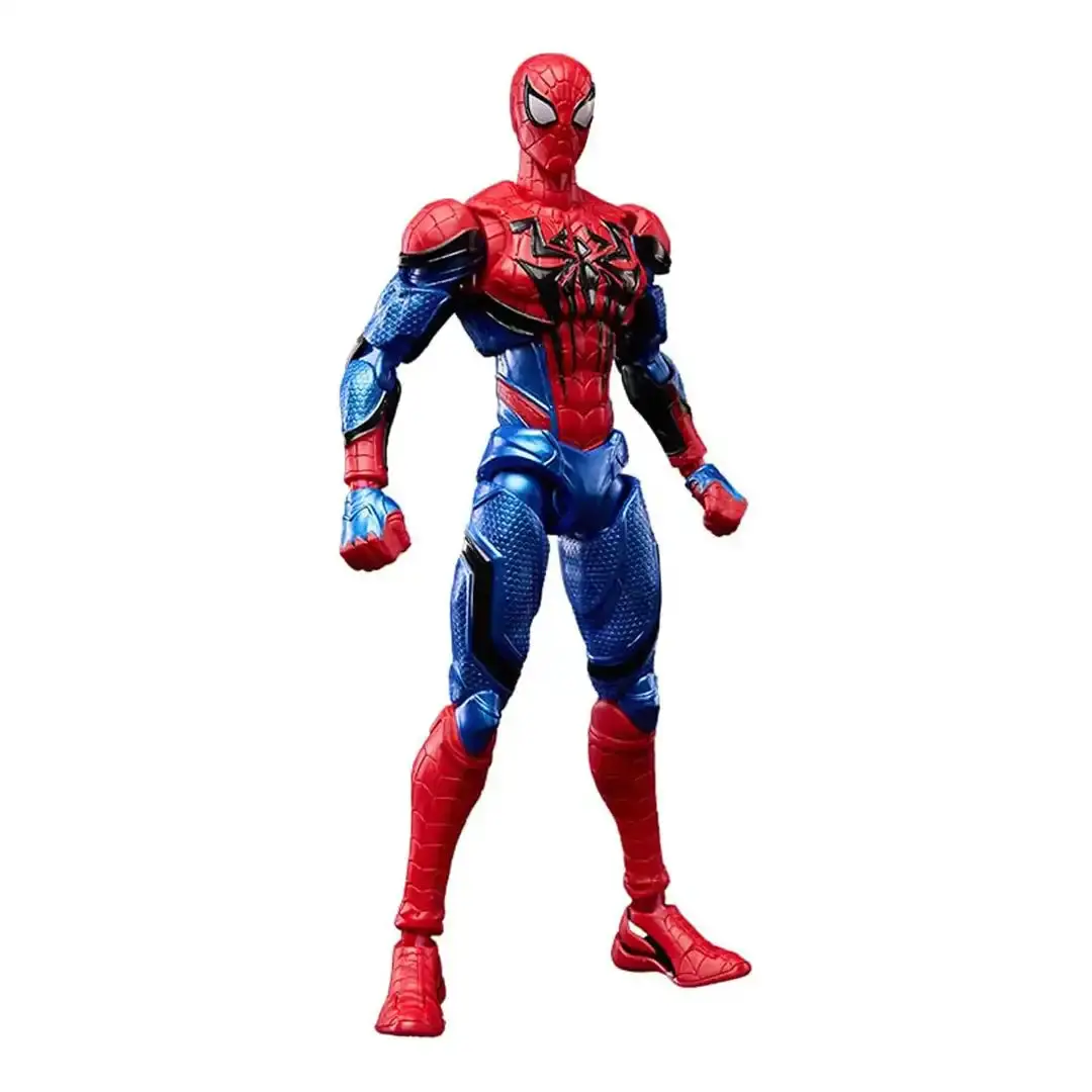 Blokees Marvel Rivals Spider-Man Articulated Model Kit - 5.79in Scale Collectibles Toyset, 3 Interchangeable Hand Sets, 360° Rotatable Waist, Teen Boy Gift, Boy Gifts, Toys for Grown Ups