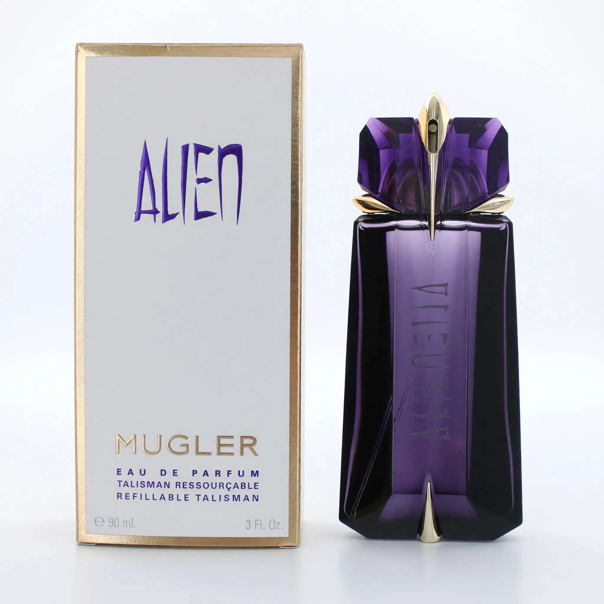 Alien by Thierry Mugler, 3 oz EDP Spray for Women Refillable Edp Fragranced Perfume Distinctive Fragrance Eau De Perfum Edp Spray Cologne Bold Elegant Fragrance Bottle Perfume