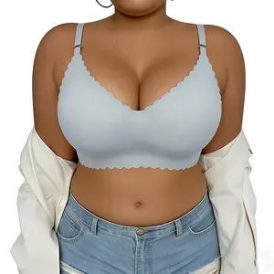 COKE Women's Wireless Bra Comfort Bralettes No Underwire Unlined Cami Bra Seamless Tshirt Bras Sports Bra Bralette Basic Comfortable Fit Womenswear Everyday Up to 44DD #Summervibes