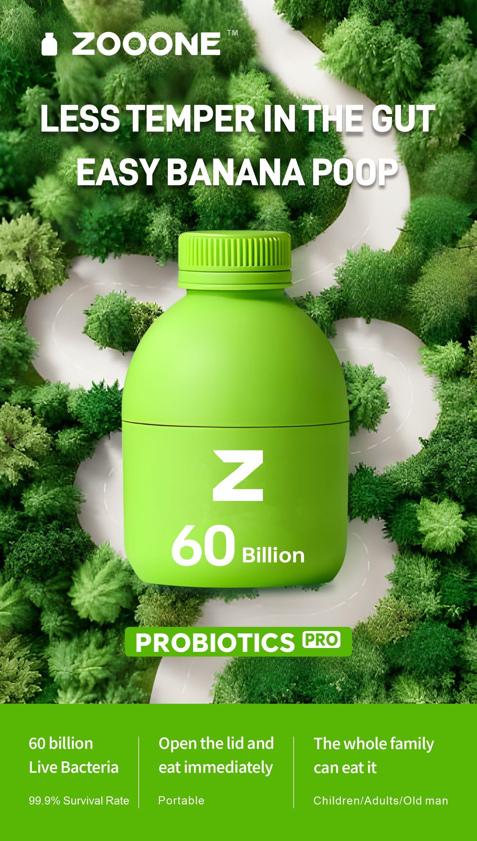 Zooone 30bottles*0.7oz Probiotics 60 Billion CFU
