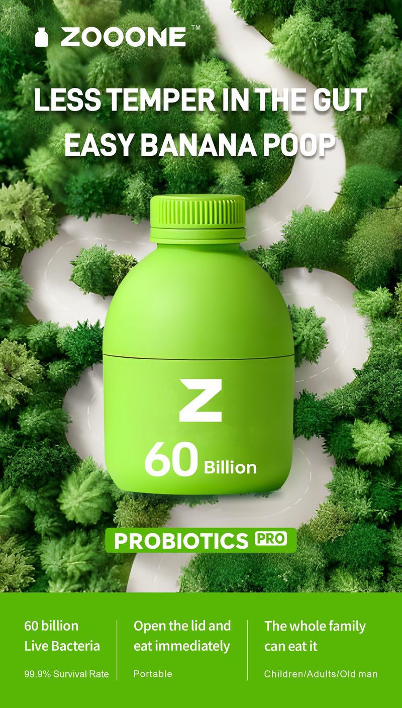 Zooone 30bottles*0.7oz Probiotics 60 Billion CFU