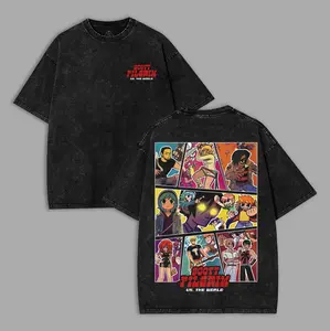 Retro Vintage Scott Pilgrim vs The World V2 Double Side Shirt Action Comedy Movie Graphic Cotton Washed T-Shirt, Ramona Flowers Indie Rock Aesthetic Merch, Oversized Y2K Streetwear, Gift for Film and Comic Fans