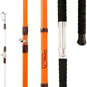 Catfish Pro Tournament Series 2.0 Spinning Glow Rod 7’6” S-Glass E-Glass Graphite Blend Non-Slip EVA Handle Chrome Guides