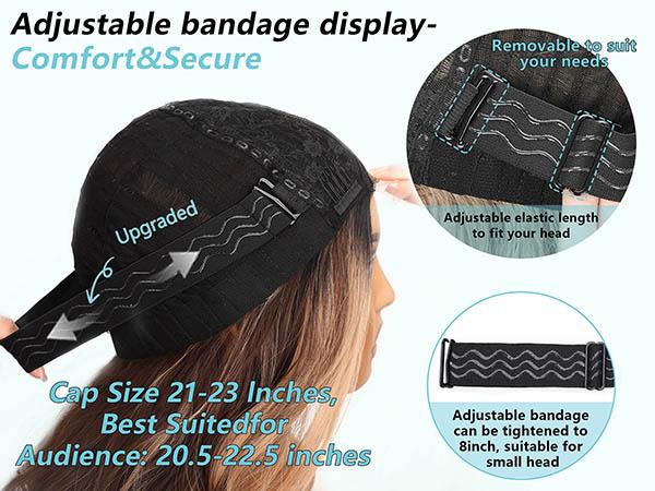 [ AISI HAIR ] Black Wig for Women, Long Wavy Lace Hairline Middle Part Synthetic Heat Resistant Wig for Daily Party-26 Inch