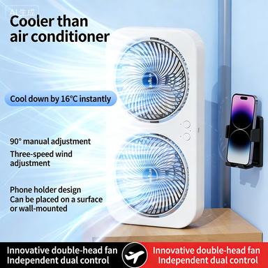 New desktop mini fan, USB charging, suitable for home, dormitories, strong airflow, great as a gift.