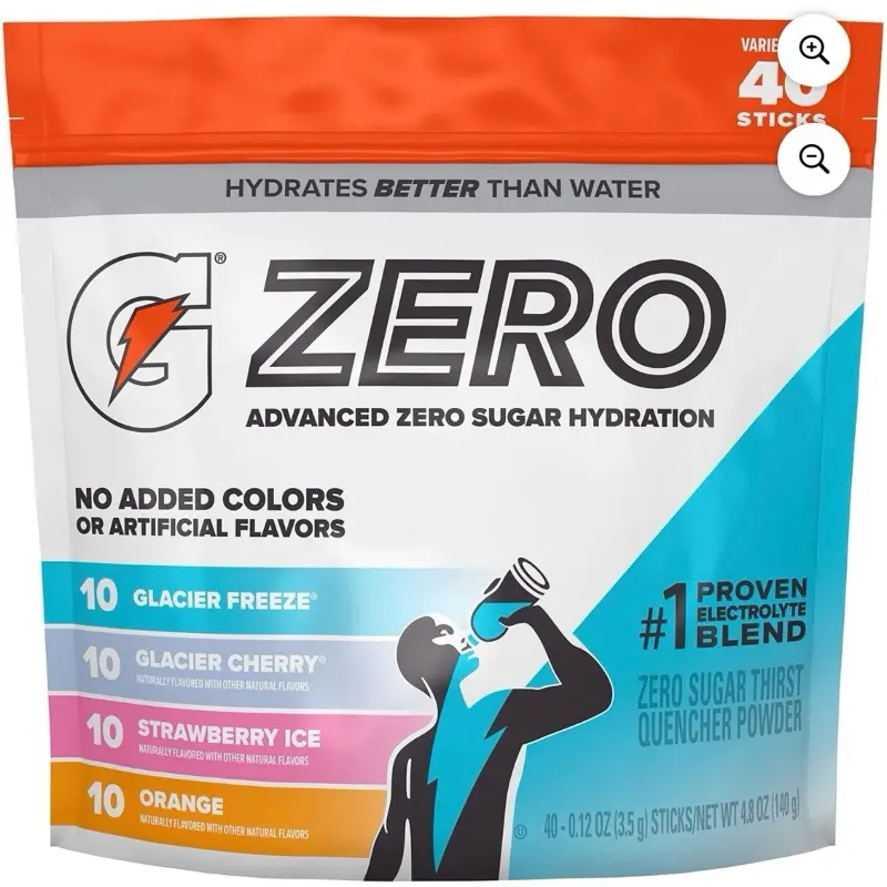 Gatorade G Zero Powder Variety Pack, 40 pk