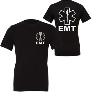 EMT T-Shirt | 100% Cotton Emergency Medical Technician 911 Paramedic Shirt | Short Sleeve Tee for Men & Women
