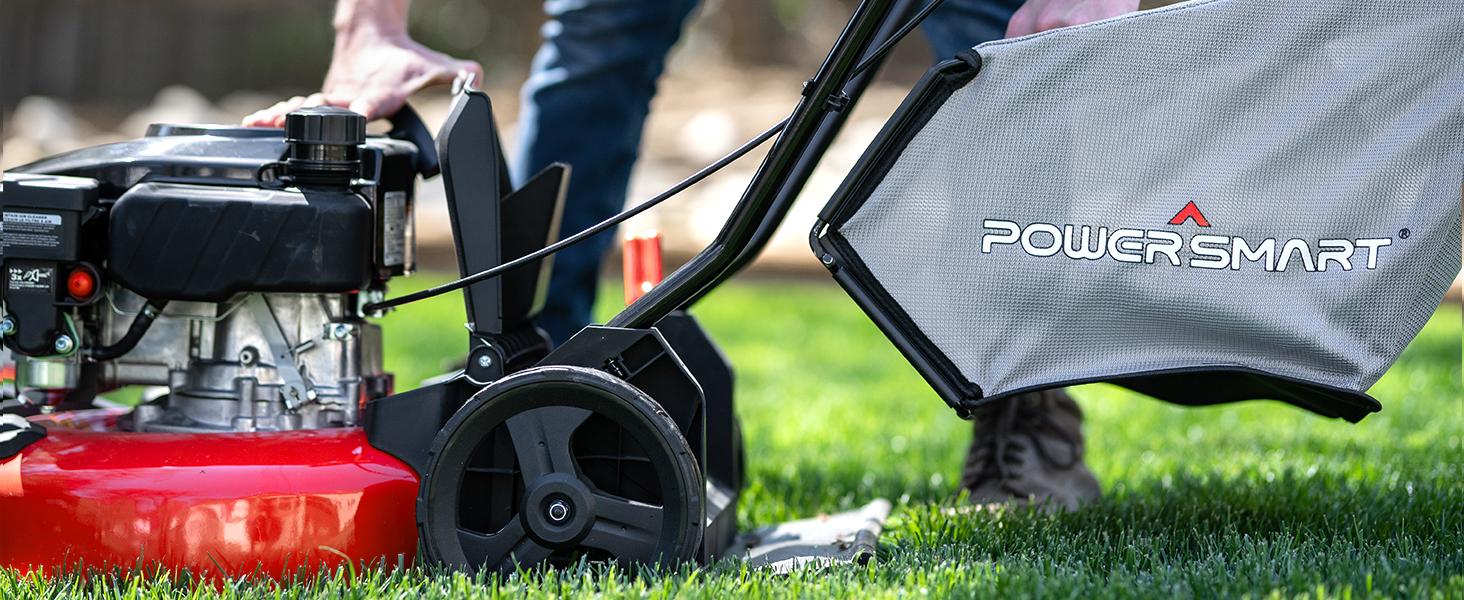 PowerSmart Gas Lawn Mower 21-Inch 144 cc OHV Engine 3-in-1 Push Mower with Bagging,Great for Lawn Business(DV8621P), reel mower, fly mower, rc mower
