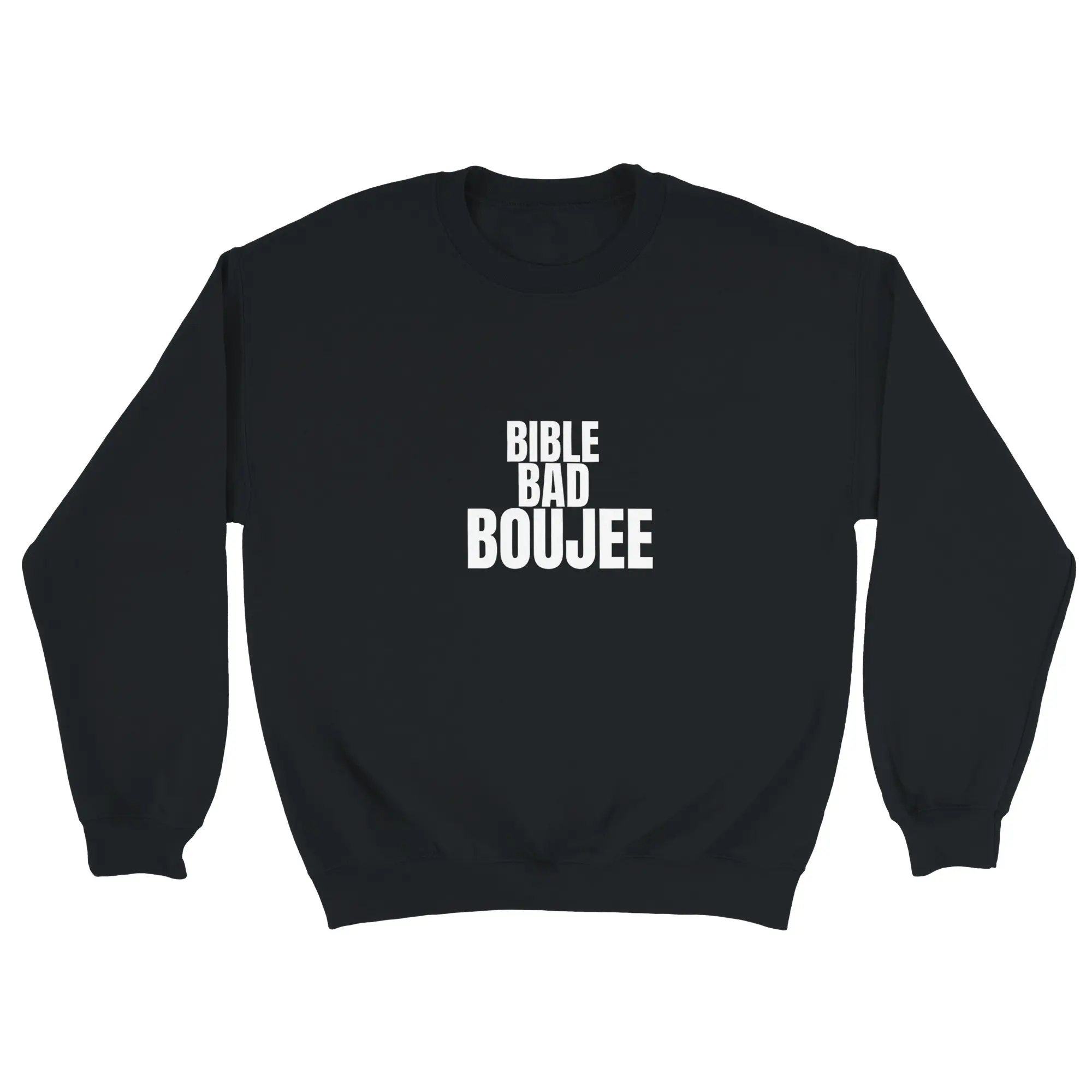 AnointedBaes&Baddies Bible Bad Boujee Christian Women’s Crewneck Sweatshirt | Faith Based Streetwear Pullover | Proverbs Inspired Women of Faith Apparel | Cozy Graphic Crewneck | Christian Gift for Women | TikTok Viral Faith Fashion