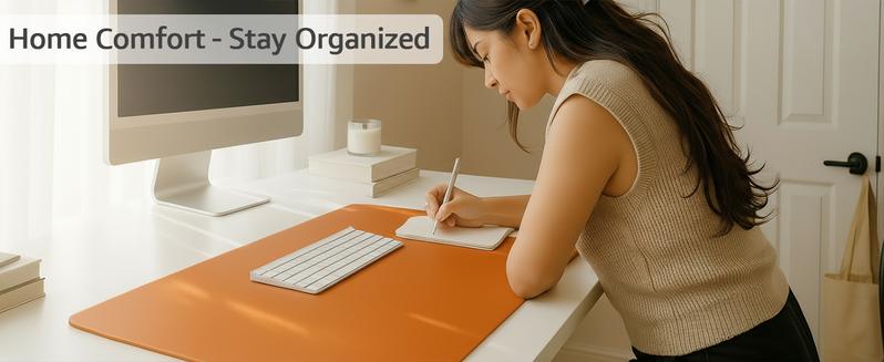 Leather Desk Pad Protector, Mouse Pad, Office Desk Mat, Non-Slip PU Leather Desk Blotter, Laptop Desk Pad, Waterproof Desk Writing Pad for Office and Home Leather Desk Pad Protector, Mouse Pad, Office Desk Mat, Non-Slip PU Leather Desk Blotter, Laptop Desk Pad, Waterproof Desk Writing Pad for Office and Home