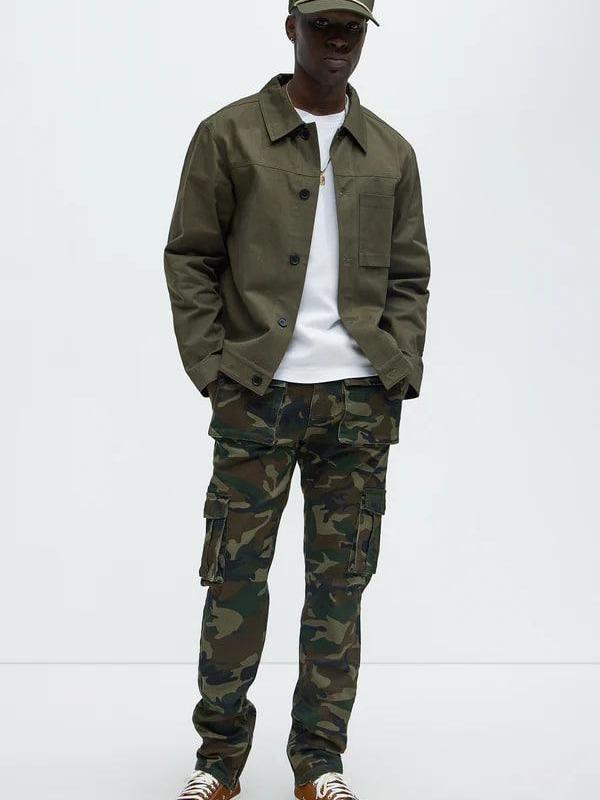Hunter Slim Cargo Pants - Camouflage