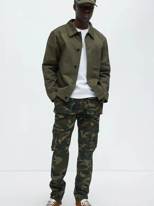Hunter Slim Cargo Pants - Camouflage