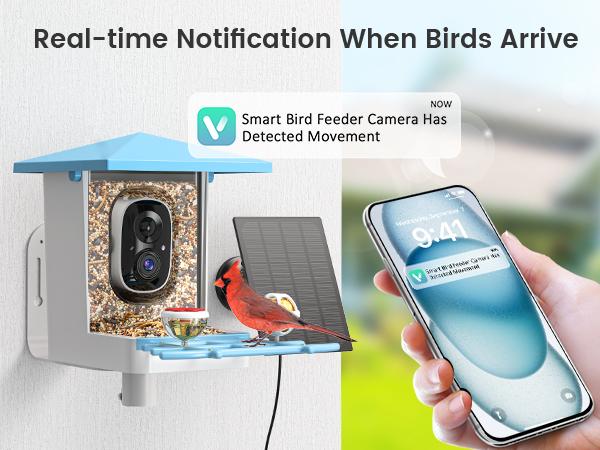 Smart Bird Feeder with Camera Series – AI-Powered, Solar, 2K/2.5K HD, Auto-Bird ID, Motion Alerts, Perfect Gift for Bird Lovers