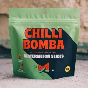 Chilli Bomba Watermelon Slices Chili Chamoy Candy 4oz Bag