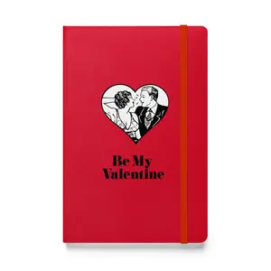 Be My Valentine Lined Notebook Cream Colored Paper Elastic Closure UltraHyde 5.5"x8.5" 80 Pages Inner Storage Pocket for Notes & Ideas