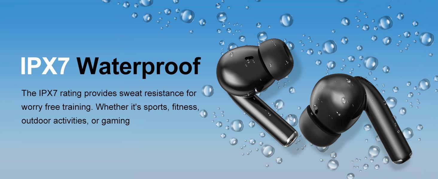 Wireless Bluetooth Earbuds–Portable, with Replacement Ear Tips, Wireless Charging & Long Battery Life. Musthave Black Friday Gift / Christmas Present!