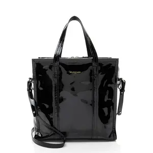 Pre-owned Balenciaga Leather Tote Bags Patent Bazar Small Shopper Tote