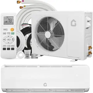 9000 BTU 19 SEER2 Mini Split Air Conditioner & Heat Pump System, Ductless Inverter AC/Heating Unit with Installation Kit, Wall Mount Cools Up to 450 Sq. Ft, 230V
