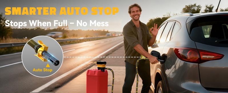 Automobile Fuel Transfer Pump Compatible with DeWalt 20V & Milwaukee 18V Batteries, 【Battery NOT Included】, 3.2 GPM Portable Electric Gas Can Pump with 51'' Hose & 3 Adapters for Diesel Gasoline Oil Water