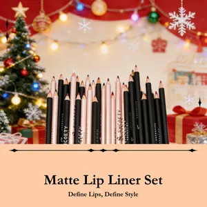 Cosmetics Bestseller Recommendations Long Lasting Matte Lip Liner Set 12Pcs Easy Coloring Tinted Lip Stain Waterproof Lip Liner for Women All Occasion Makeup Accessories Daily Essential