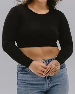 Crew Neck Long Sleeve Halftee Crew Neck Long Sleeve Halftee