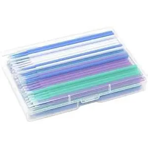 200 Pcs Automotive Touch Up Paint Brushes,Disposable Micro Paint Chip Repair Applicators for Automotive Paint Detailing, Stone Chips,Scratches(1.0, 1.3, 1.8, 2.5MM, Multi)