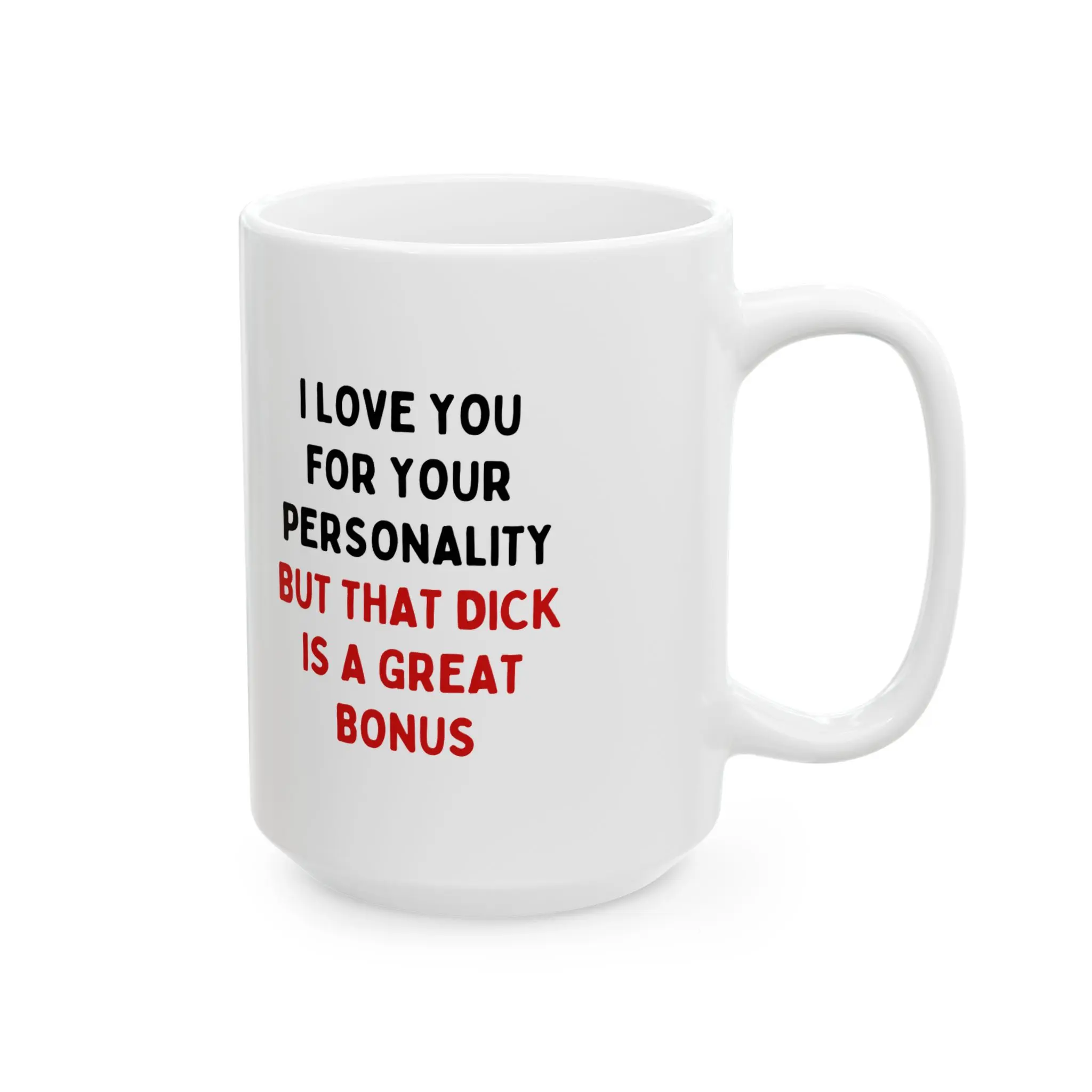 Classic Printed Shaped Ceramic Couple Mugs - 11oz, 15oz Funny Naughty Sarcastic Coffee Cups, Gifts for Boyfriend, Gifts for Adults, Gifts Adults