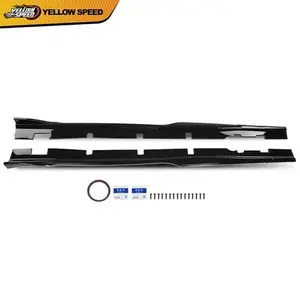 Side Skirts Panel splitter Fit For Dodge Charger 2015-2023 Glossy Black Widebody