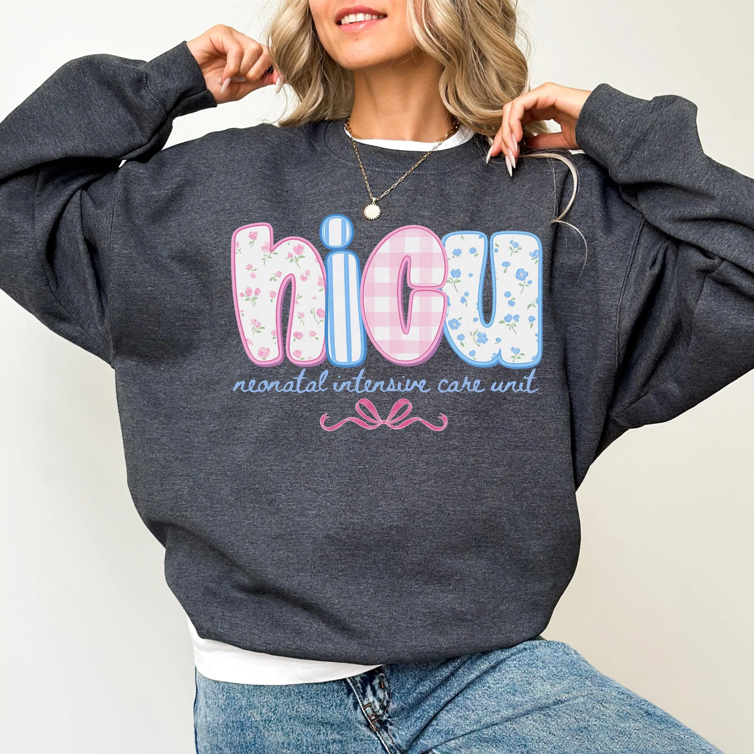 NICU Nurse  Short Sleeve T-Shirt / Sweatshirt / Hoodie  , Neonatal Intensive Care Unit Nurse Gift, Cute NICU Nurse Appreciation Sweatshirt, Baby Nurse Top