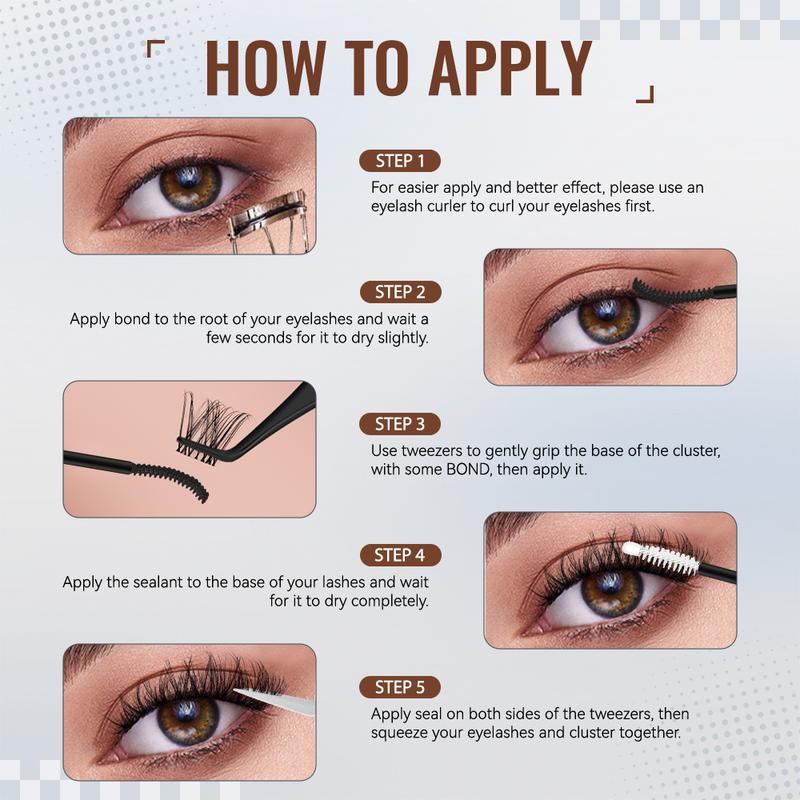 Flaunt & Short Flaunt & Brown Flaunt| AiryCute Upgrade U Lashes with Ultra-Dense, Waterproof, Long-Lasting Lashes | Flora | Natural Daily, Volume Style | Beginner-Friendly DIY Lashes for a Flawless, Voluminous Look | Trendy & Must-Have Clusters