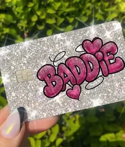 ExotixCard ultra bling reflective card skin back information