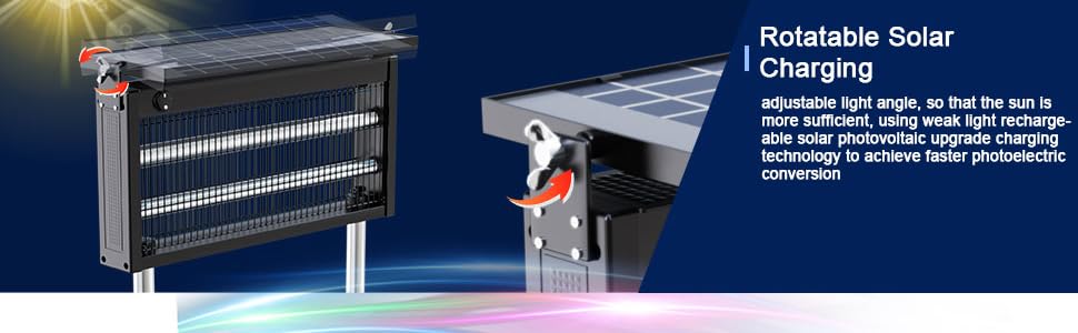 The new solar outdoor mosquito-killing lamp saves electricity and worry-free. It can be protected at any time in the countryside, courtyards, camping, fishing, and picnics. The most romantic gift to protect your family