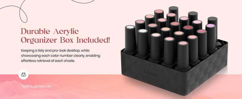 Beetles Pink Nude Gel Nail Polish Set with Base&Top Coat - Sheer Glitter, Soak Off, DIY Manicure, Neutral Jelly Pink, Nails at home DIY Nail Cutics Cosmetic