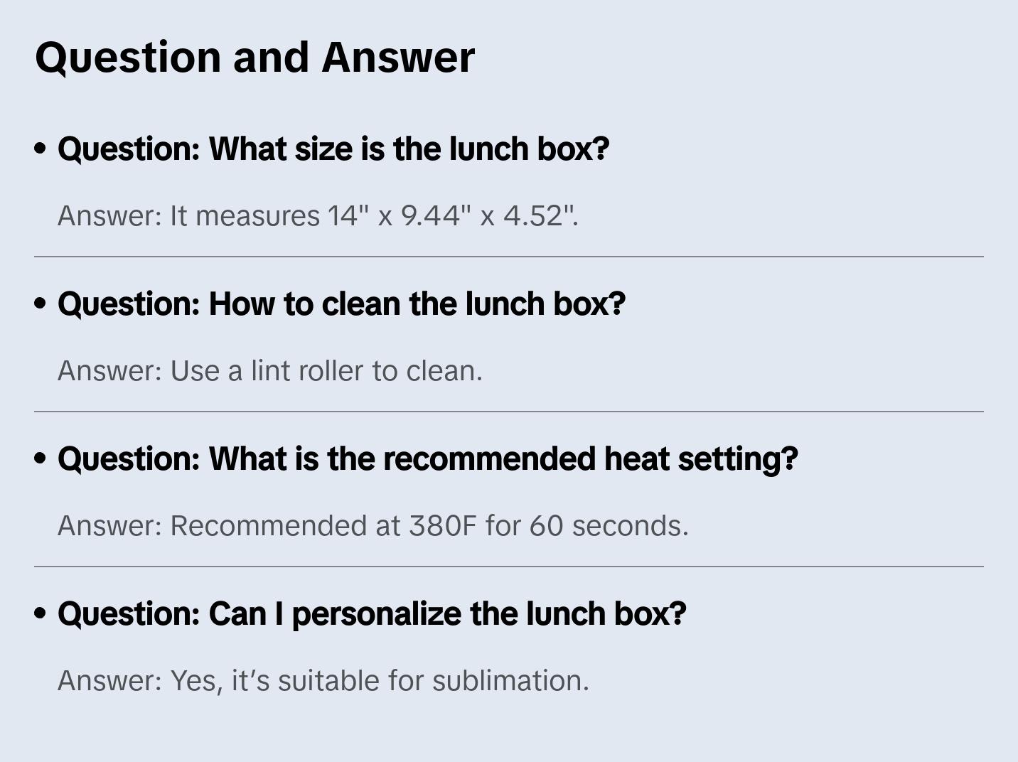 Color Neoprene Lunch Box (Blank)