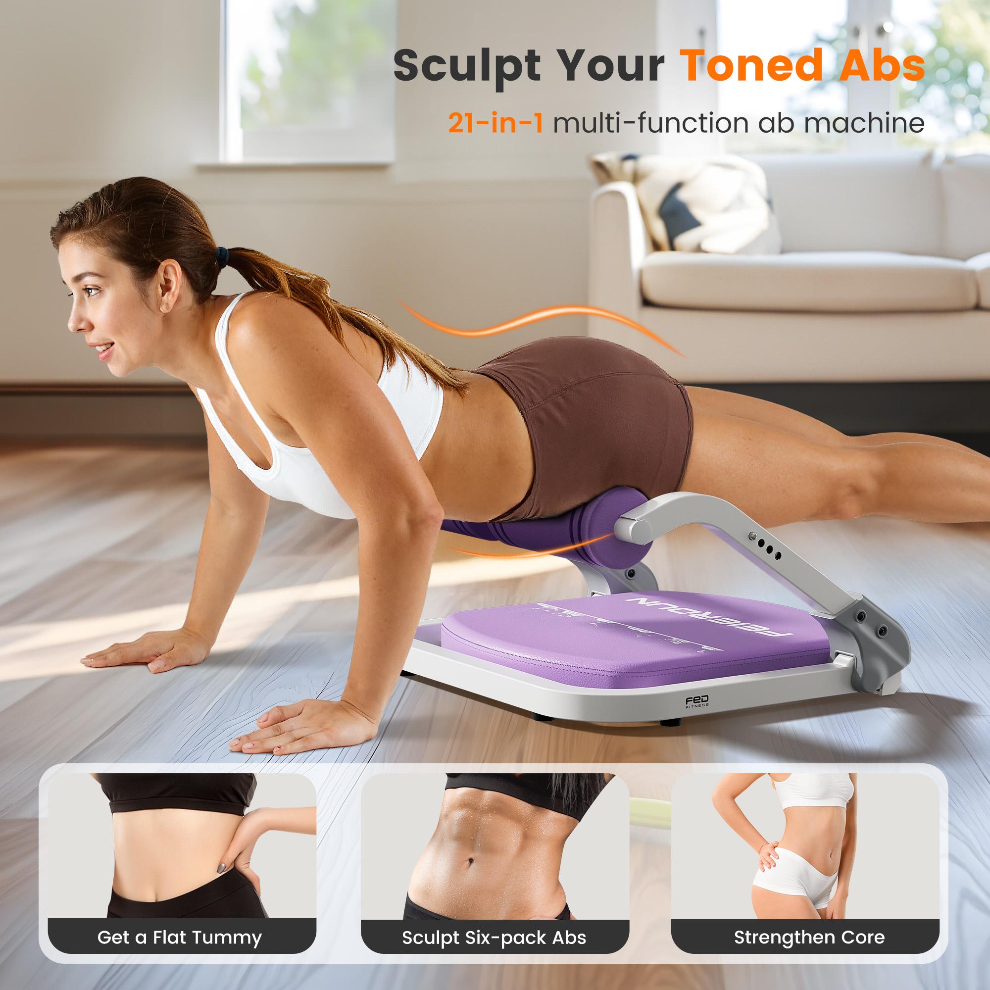 Feierdun Ab Crunch Machine – Core & Tummy Exercise Equipment, Sit-Up and Ab Curl Trainer with 330LB Capacity, Ideal for Home Gym, Core Strength & Muscle Toning #SpringStatements