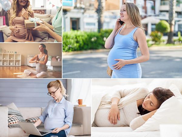 Momcozy Women's Maternity High Waist Underwear Pregnancy Seamless Soft Belly Support Panties Over Bump 3 Pack tiktok shop maternity  undies