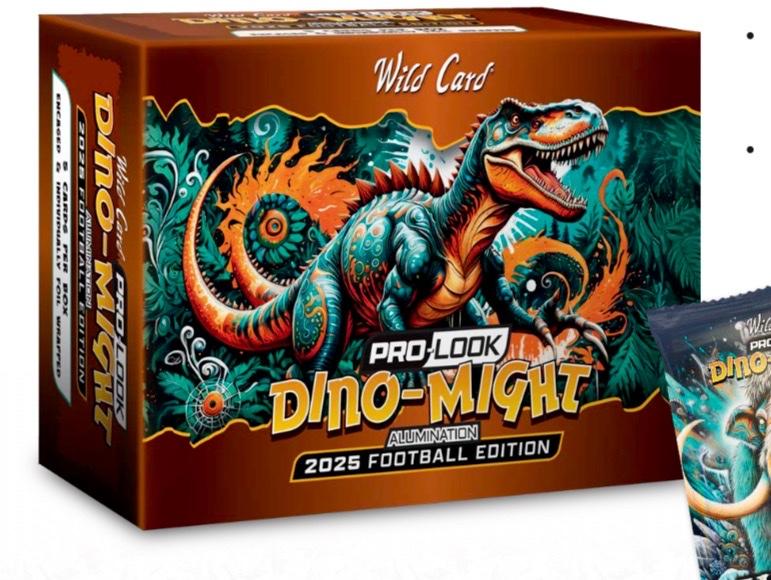Wild Card Dino Pro-Look Football Edition Alumination 2025