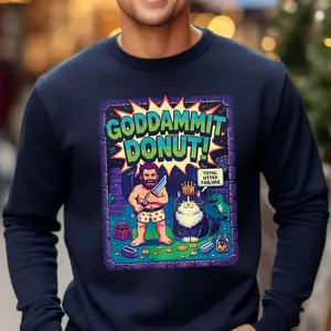 Dungeon Crawler Carl Princess Donut Litrpg T Shirt, Matt Dinniman Fan Gift, Comic Book Tee, Gaming Fandom Retro Tee, Unisex Sweater Pullover Tee