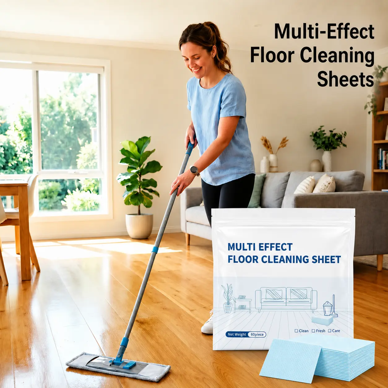 Floor Cleaning Tablets, Household Multi-Purpose Cleaner for Hardwood, Laminate, Tile & RV Walls, Deodorizing Household Floor Cleaning Supplies