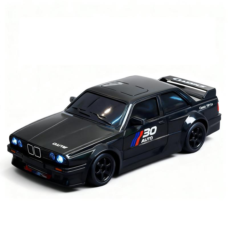 1:24 Scale Remote Control Drift Car - 2.4GHz 4WD RC Drift Car with LED Lights & Tires - Remote Control Racing Car, Perfect Birthday Gift for Kids