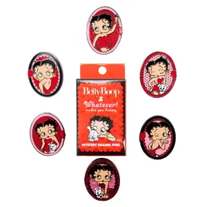 Whatever Makes You Happy Betty Boop Mystery Box Magnetic Cameos Enamel Pins