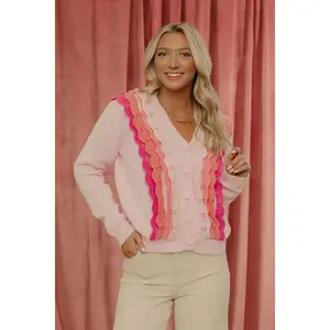 Love At First Knit Scalloped Cardigan