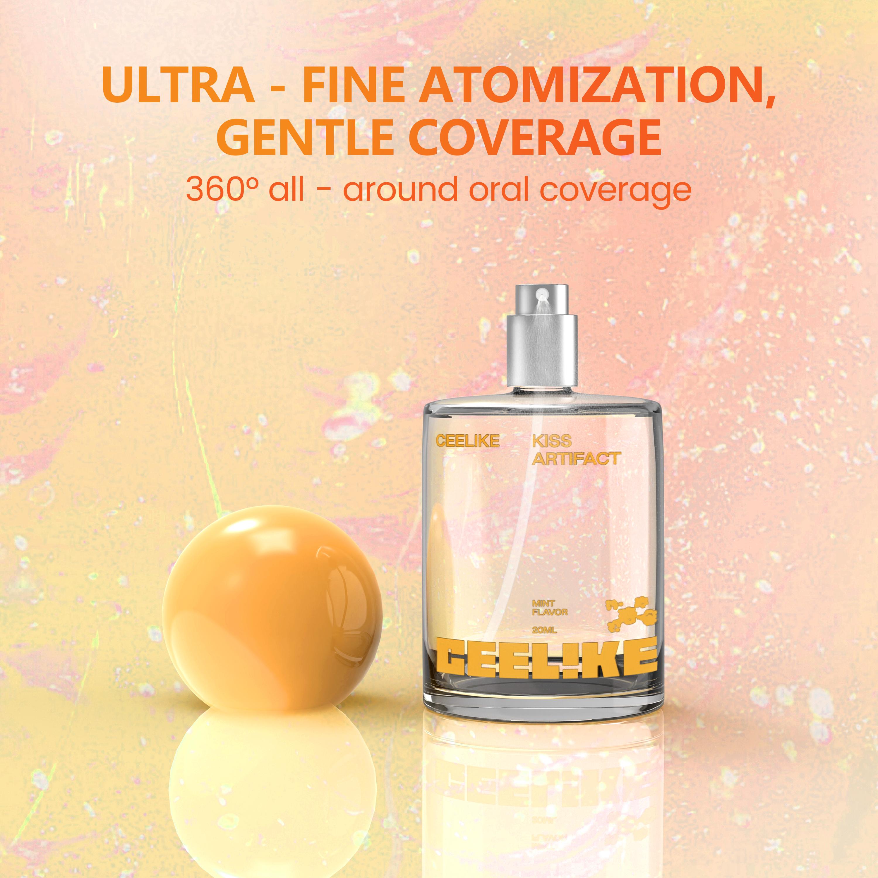 CEELIKE Probiotic Orange Oral Spray | 20ml for Long-Lasting Freshness & Oral Care | Sugar-Free & Portable Breath Freshener