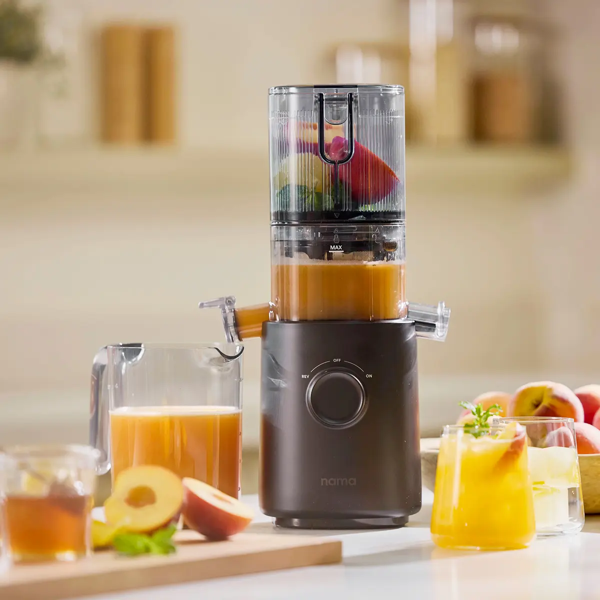 Nama J3 Compact Cold Press Juicer | Portable Single-Serve Juicer | 15-Year Warranty | Easy Clean, Nutrient-Rich | Ideal for Small Kitchens & On-the-Go Use